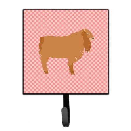 Jensendistributionservices American Lamancha Goat Pink Check Leash or Key Holder MI1711752